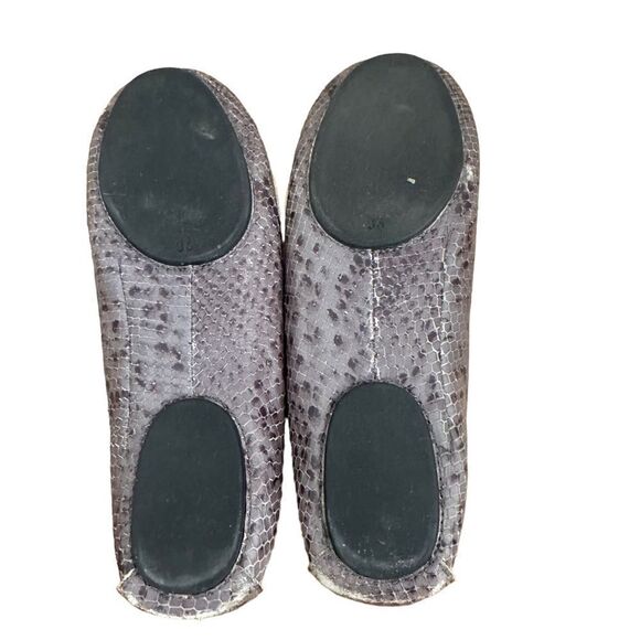 Marc by Marc Jacobs Grey Leather Snakeskin Driving Loafers Size 36 - Picture 6 of 9